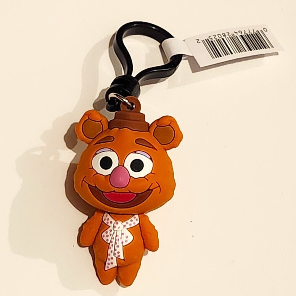 *2 for $30* The Muppets Fozzie Bear Figural Key Chain Clip - Purse Pal Pet